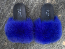 Load image into Gallery viewer, Fur Slides- Blue
