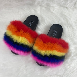 Fur Slides-Rainbow